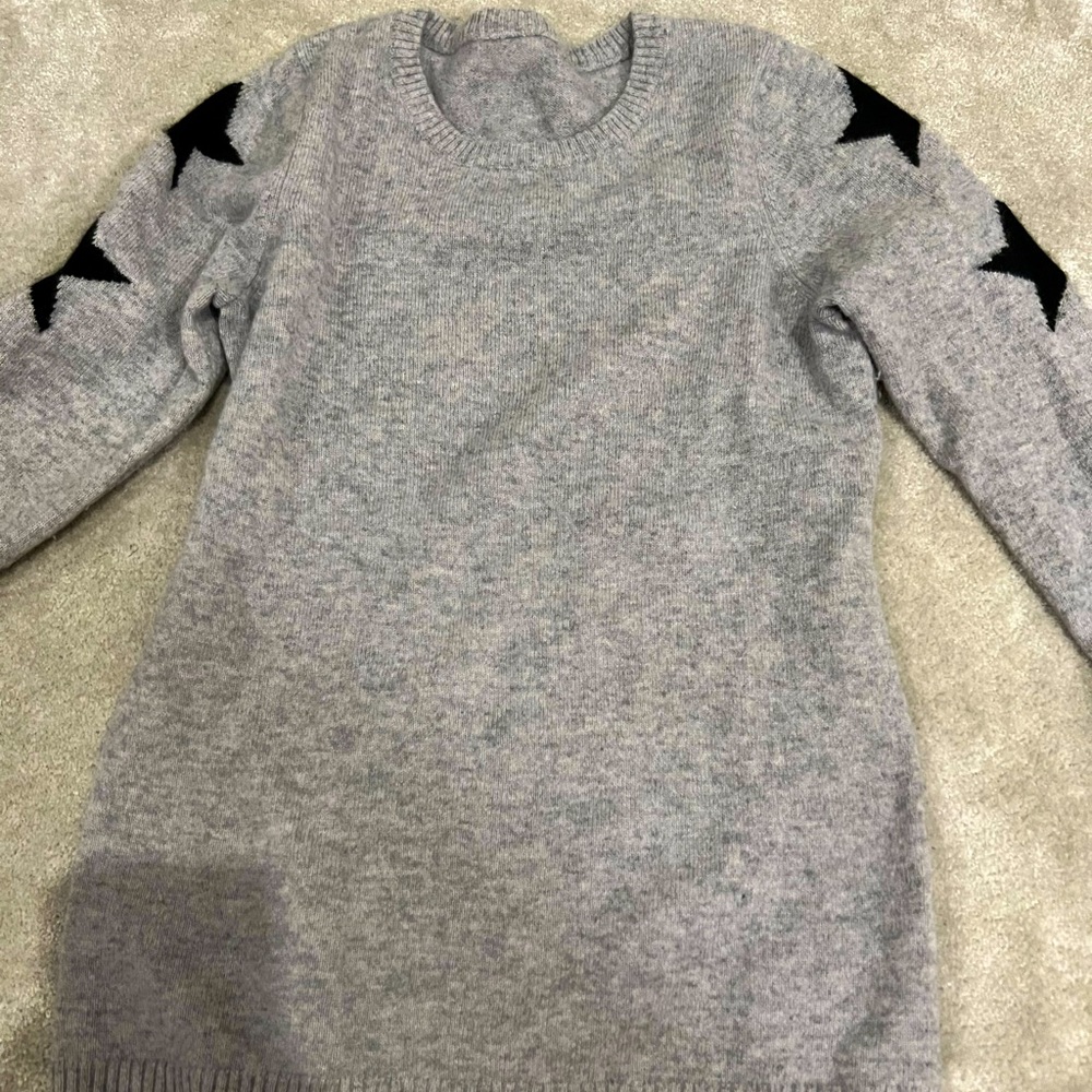 Women sweater, stars down the sleeve